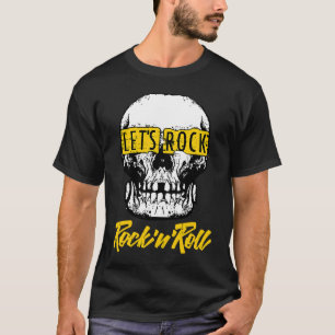 I Love Rock Music Cool Rock & Roll Skull Outfit Gr T-Shirt