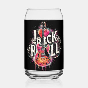 I Love Rock N Roll Guitare Électrique Peinture