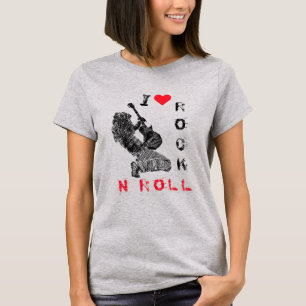 I Love Rock N Roll T-Shirt Gift Rock Guitariste