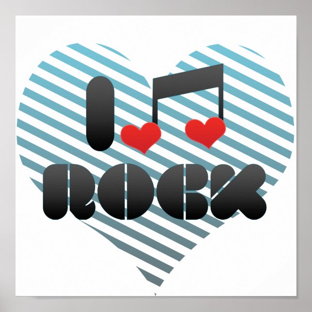 I Love Rock Poster (Front)