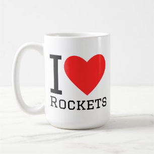 I love rockets coffee mug