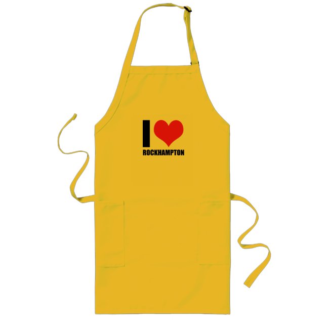I love Rockhampton Long Apron (Front)