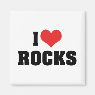 I Love Rocks - Rock Geology Geologist Lover Magnet