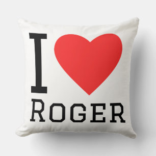 I love roger throw pillow