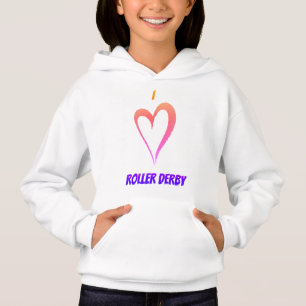 I Love Roller Derby - Kids Pullover Hoodie