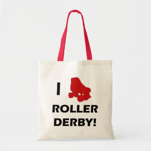 I Love Roller Derby Tote Bag