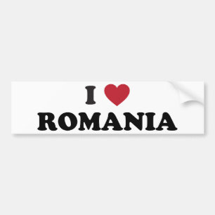 I Love Romania Bumper Sticker