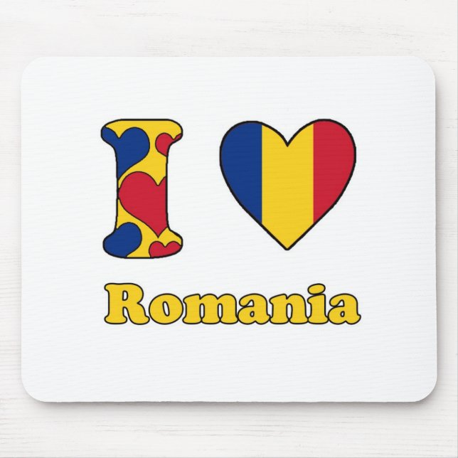 I love Romania Mouse Pad (Front)