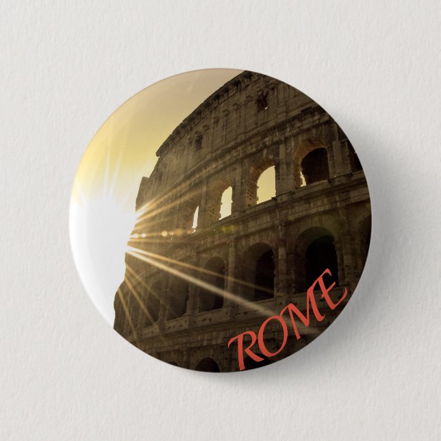 I love Rome - Colosseum 2 Inch Round Button (Front)