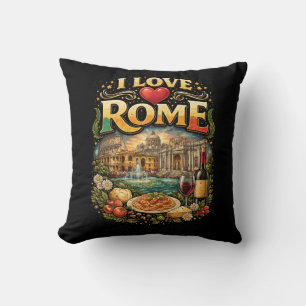 I Love Rome Throw Pillow