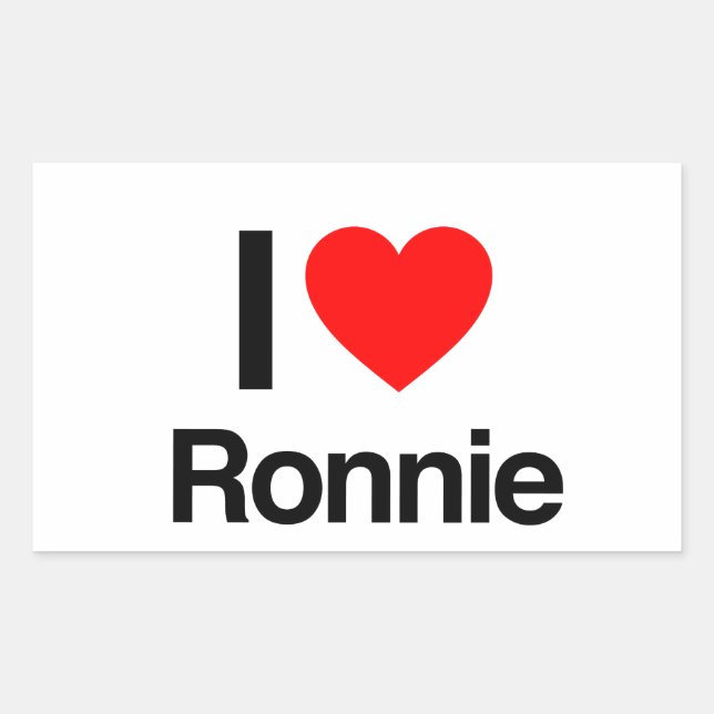 i love ronnie sticker (Front)