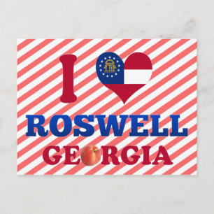 I Love Roswell, Georgia Postcard