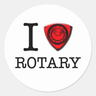 I love Rotary Engine Classic Round Sticker