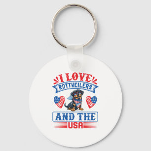 I love Rottweilers and the USA Keychain