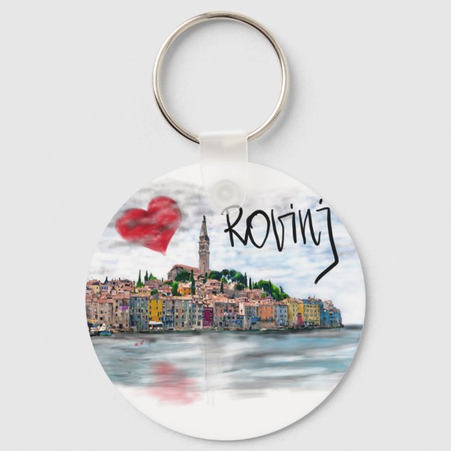 I love Rovinj Keychain (Front)