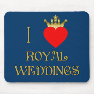 I Love Royal Weddings T-shirts, Mugs, Gifts Mouse Pad
