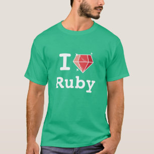 I Love Ruby Happy Coder Shirt
