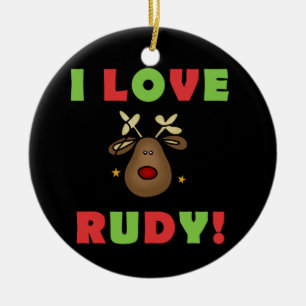 I Love Rudy Christmas Keepsake Ornament