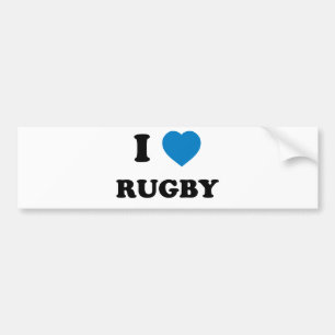 I Love Rugby Bumper Sticker