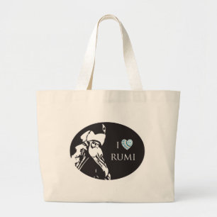 I Love Rumi Tote Bag