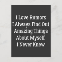 i love rumours i always find out amazing things