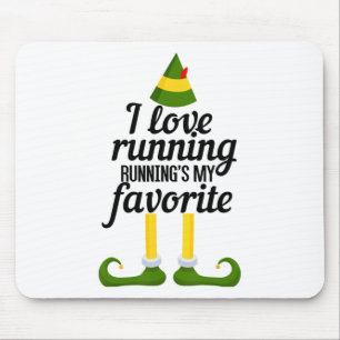I Love Running, Running's My Favorite Funny Christ Mouse Pad