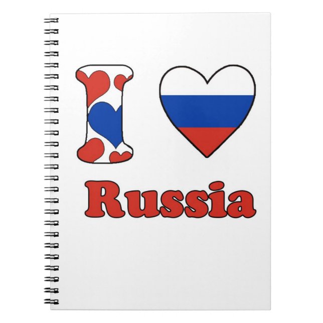 I love Russia Notebook (Front)