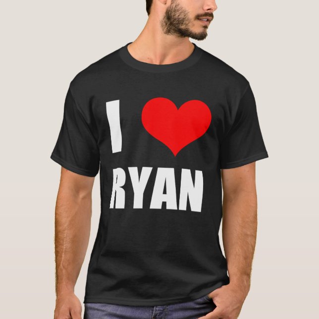 I Love Ryan   Heart T-Shirt (Front)