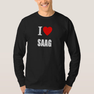 I Love Saag Indian Curry T-Shirt