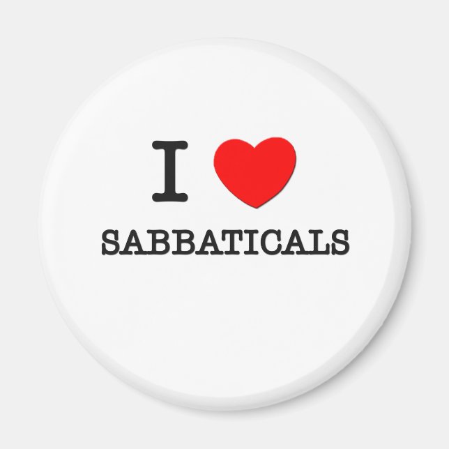 I Love Sabbaticals Magnet (Front)