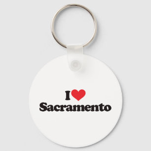I Love Sacramento Keychain