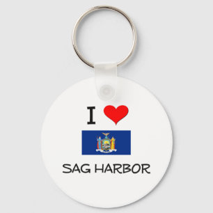 I Love Sag Harbour New York Keychain