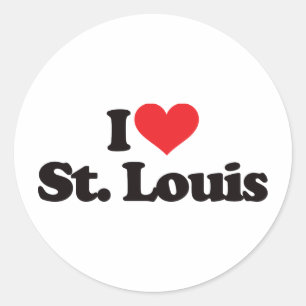 I Love Saint Louis Classic Round Sticker