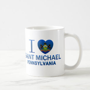 I Love Saint Michael, PA Coffee Mug