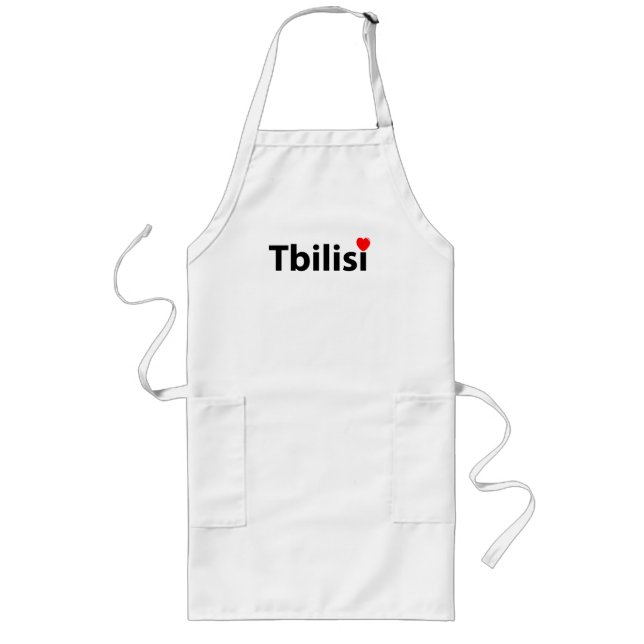 I love Sakartvelo Tbilisi Long Apron (Front)