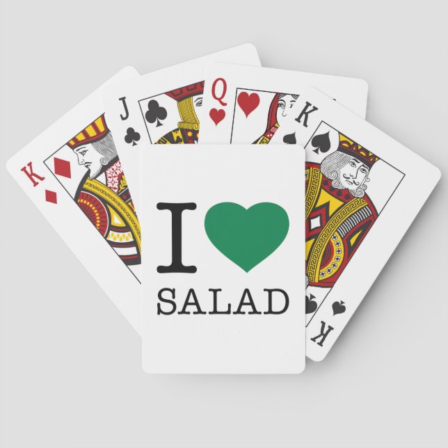 I LOVE SALAD PLAYING CARDS (Back)