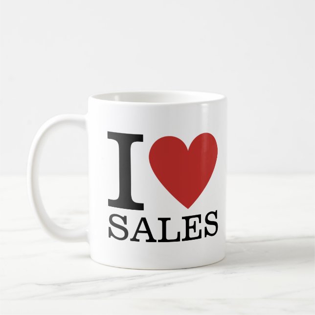 I ❤️ Love Sales - Sales Department - Mug (Left)