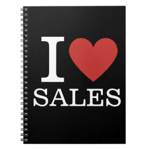 I ❤️ Love Sales - Ventes Dept. - Carnet Spiral