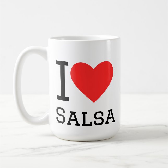 I love salsa coffee mug (Left)