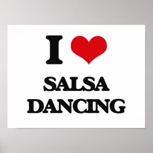 I love Salsa Dancing Poster