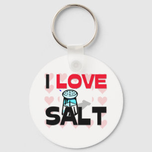 I Love Salt Keychain
