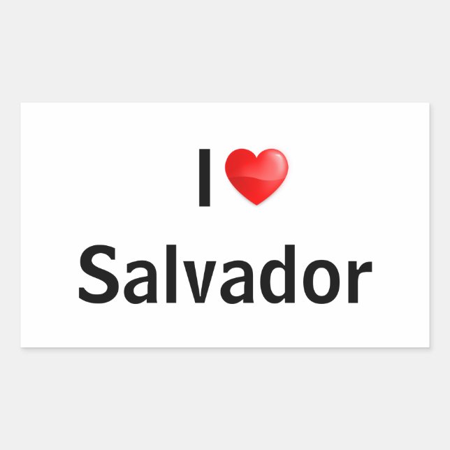 I Love Salvador Sticker (Front)