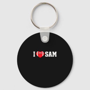 I love sam keychain
