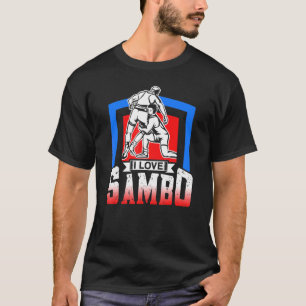 I Love Sambo Coach Martial Arts Fighter Training T-Shirt