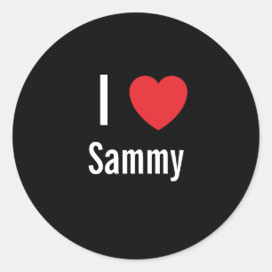 I love Sammy Classic Round Sticker