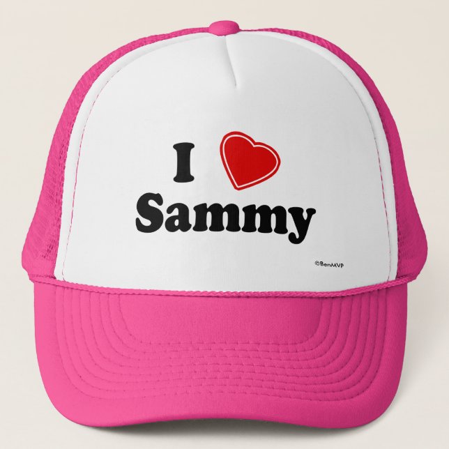 I Love Sammy Trucker Hat (Front)