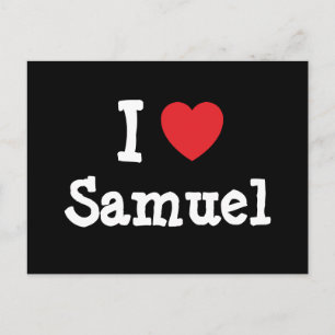 I love Samuel heart custom personalized Postcard