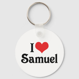I Love Samuel Keychain