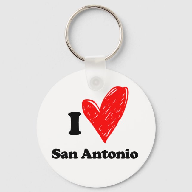 I love San Antonio Keychain (Front)