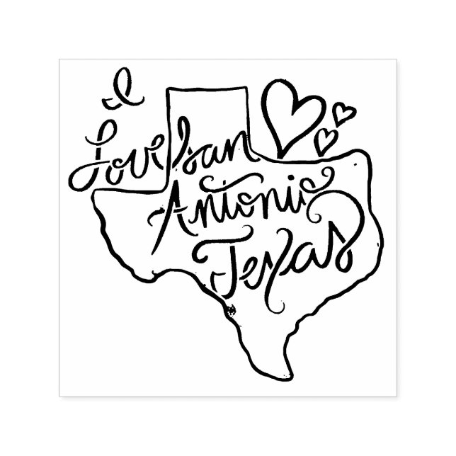 I love San Antonio Texas Self-inking Stamp (Design)